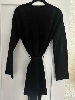 La Ligne Toujours Wrap Cardigan Black Cheap