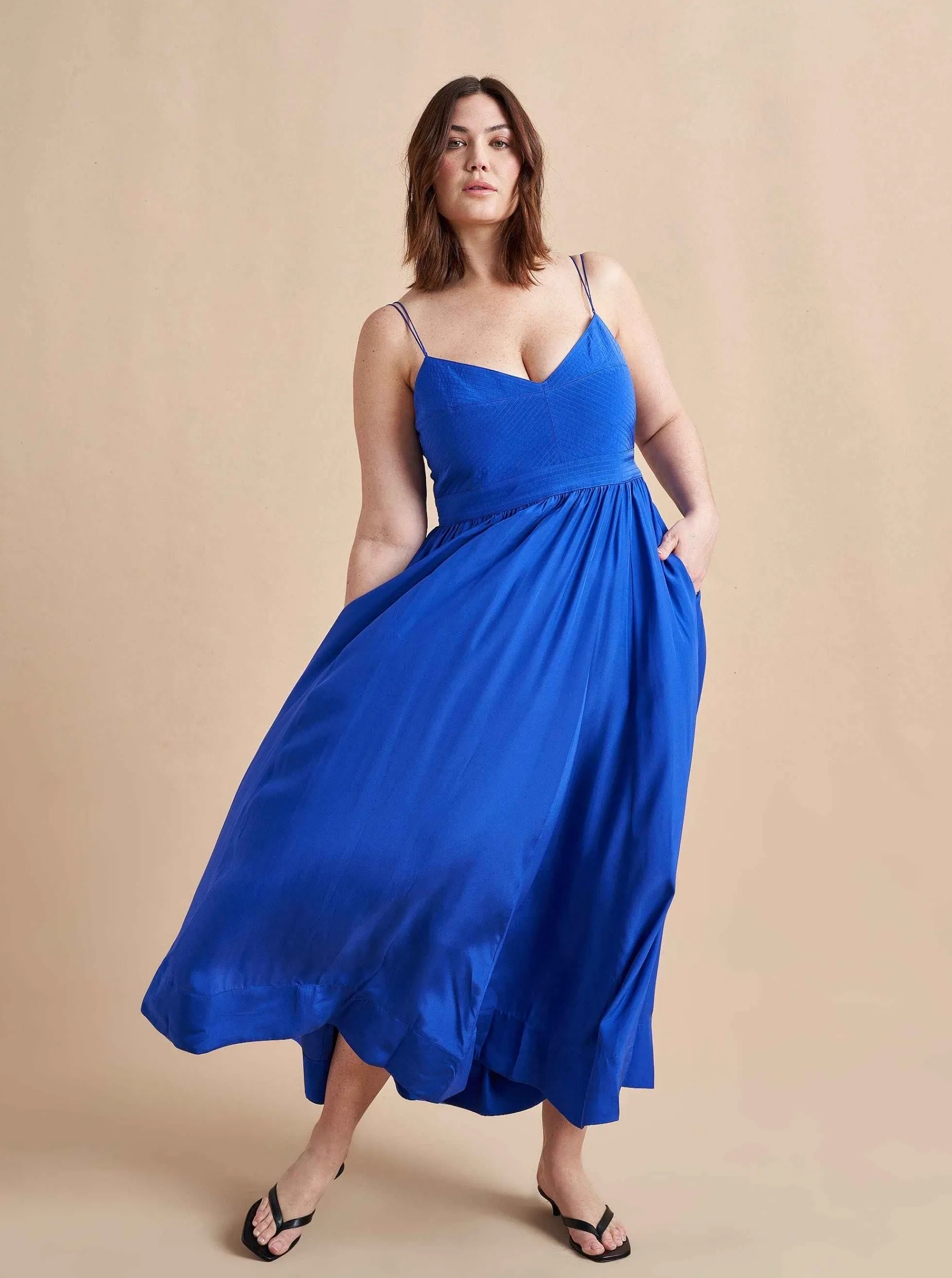La Ligne Tracy Dress Electric Blue Best