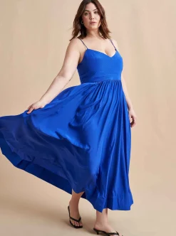 La Ligne Tracy Dress Electric Blue Best