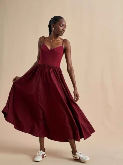 La Ligne Tracy Dress Burgundy Shop