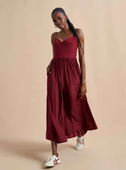La Ligne Tracy Dress Burgundy Shop