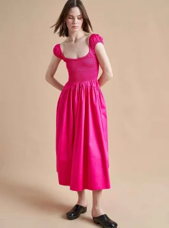 La Ligne Vivian Dress Hot Pink Store
