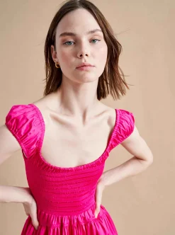 La Ligne Vivian Dress Hot Pink Store