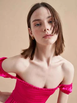 La Ligne Vivian Dress Hot Pink Store