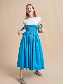 La Ligne Vivian Dress Cerulean Best